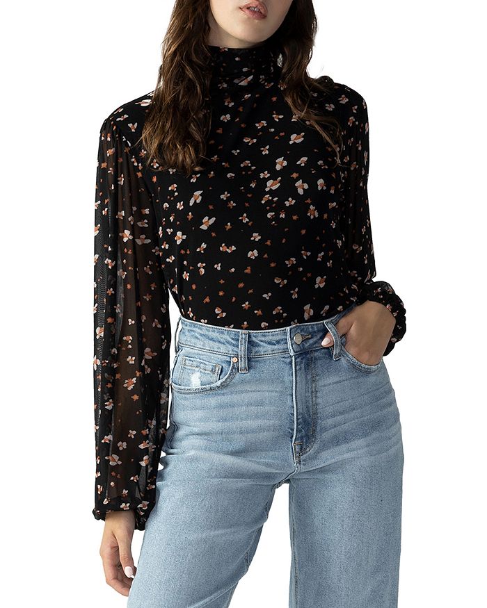 Sanctuary - Night Dream Printed Mesh Top