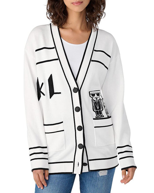 KARL LAGERFELD PARIS - Collegiate Cardigan