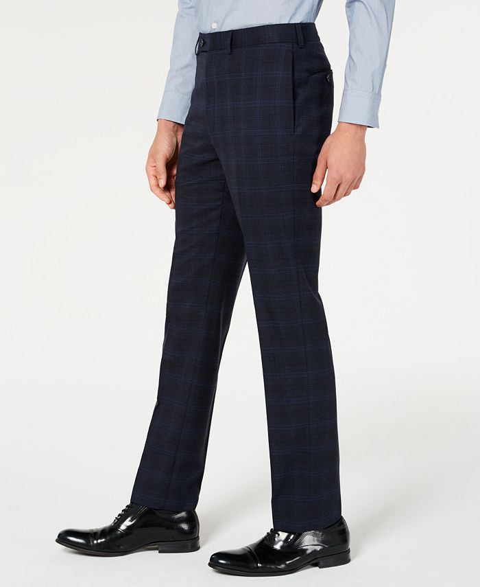 Calvin Klein - Men's Slim-Fit Wool Suit Separates Pants