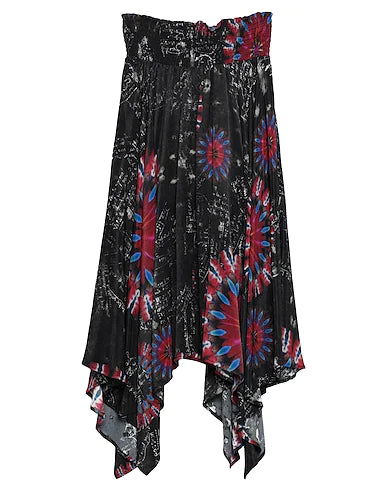 DESIGUAL Midi skirt Black 100% Viscose