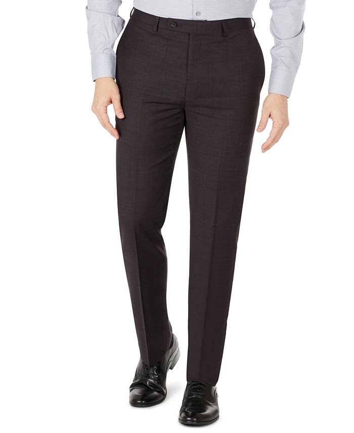 Calvin Klein - Men's Slim-Fit Wool Suit Separates Pants