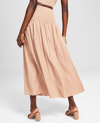 And Now This - Women's Smocked Maxi Skirt