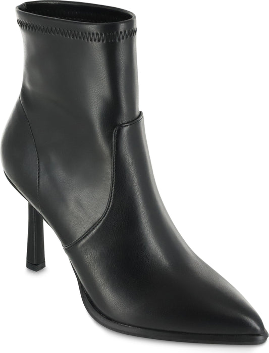 MIA Pointed Toe Stiletto Boot, Main, color, BLACK