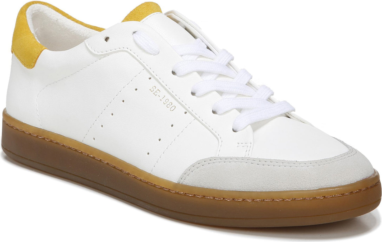 SAM EDELMAN Josi Sneaker, Main, color, WHITE/ SUNSET YELLOW