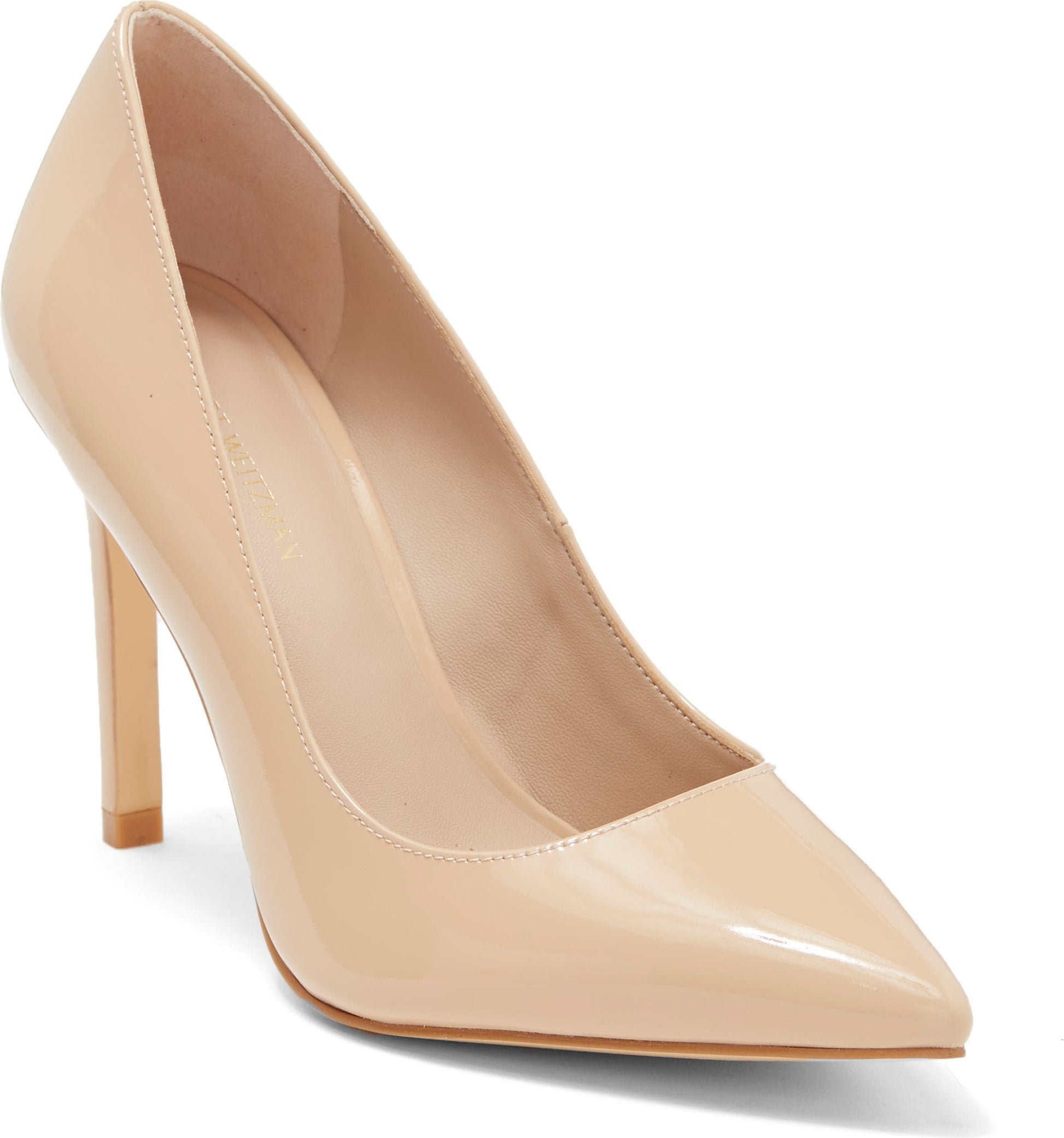 STUART WEITZMAN Leigh Patent Pump, Main, color, GOLDEN BEIGE