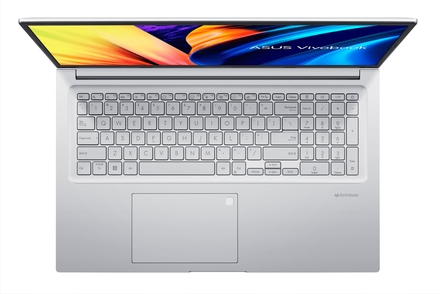 image 2 of ASUS 17.3" Full HD, Intel Core i3-1220P, 8GB RAM, 256GB SSD, Silver, Windows 11 Laptop, K1703ZA-WH34