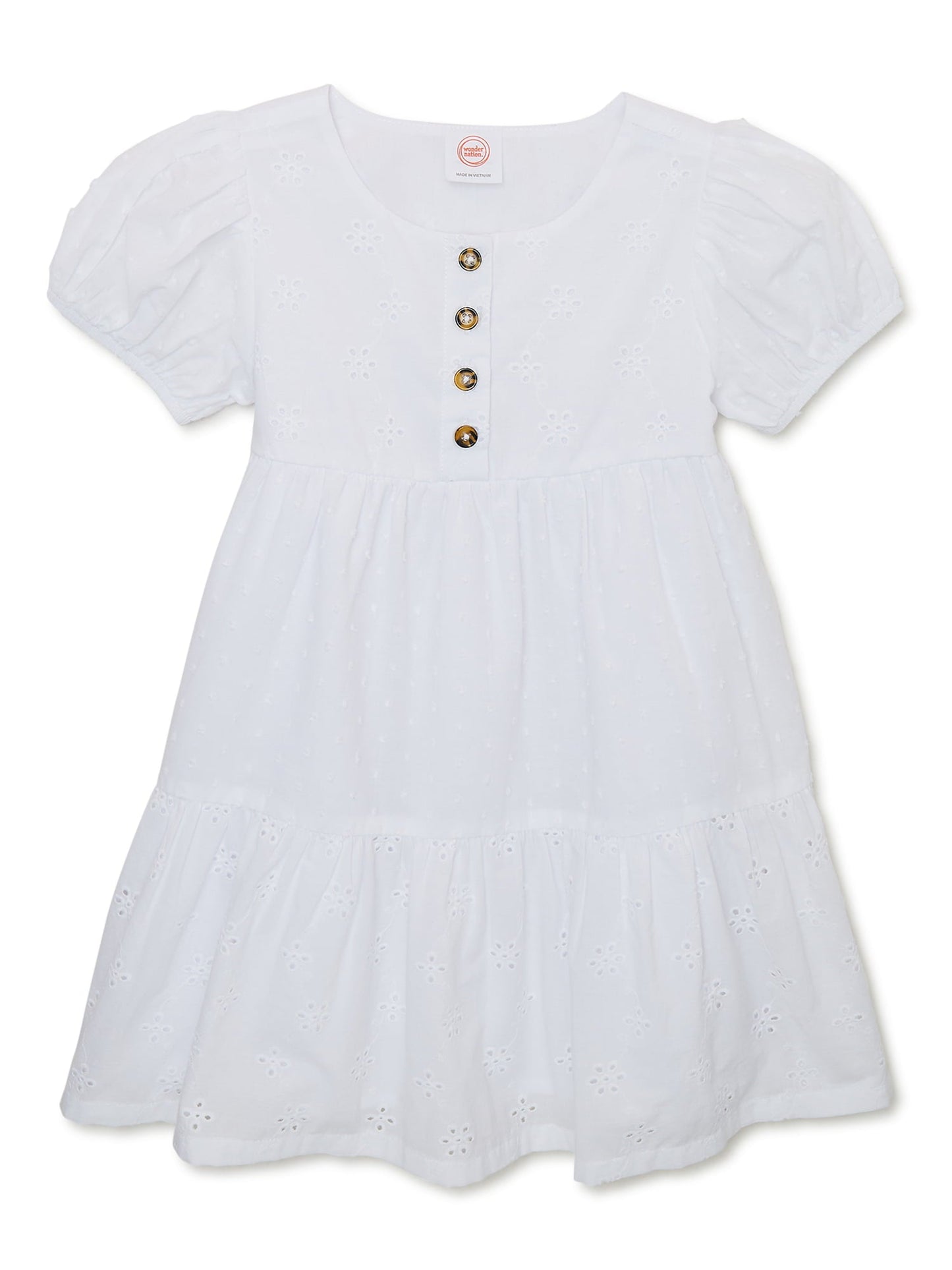 image 0 of Wonder Nation Toddler Girls Woven Dress, Sizes 12M-5T