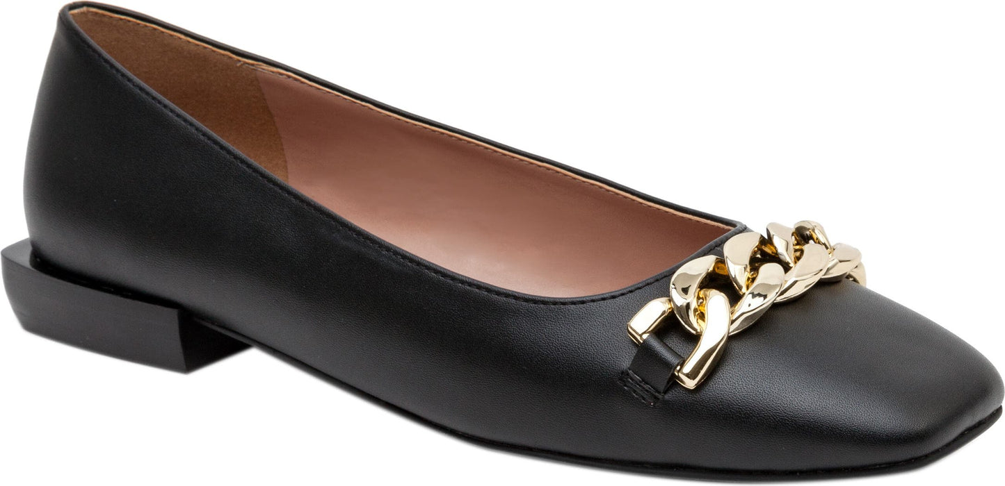 LINEA PAOLO Natalie Flat, Main, color, BLACK