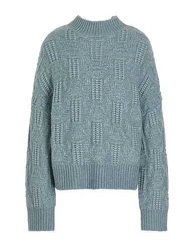8 by YOOX Sweater Pastel blue 40% Polyamide, 35% Acrylic, 20% Wool, 5% Alpaca wool