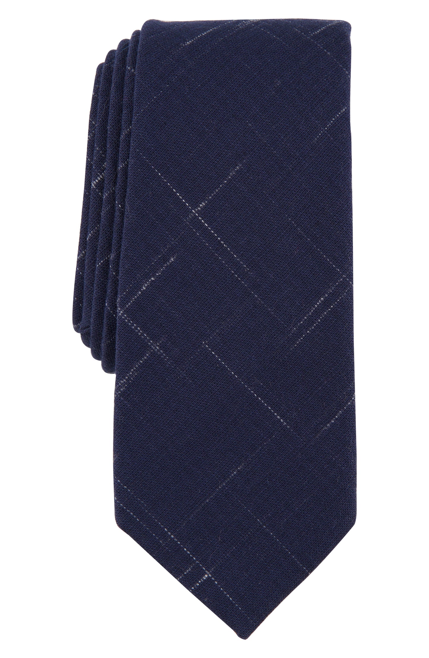 ORIGINAL PENGUIN Skelly Linen Blend Tie, Main, color, DARK NAVY