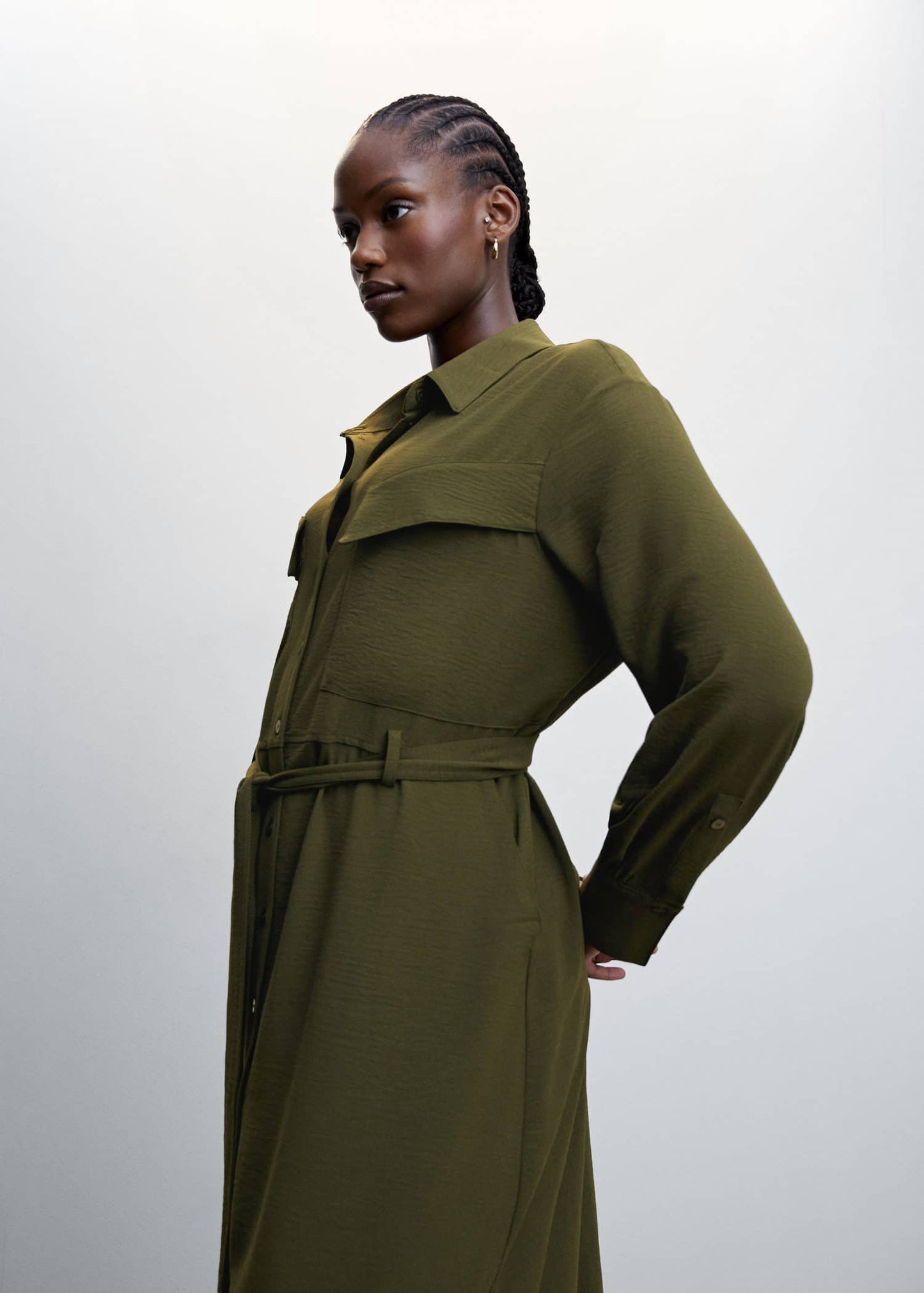 Belt shirt dress - Details of the article 5