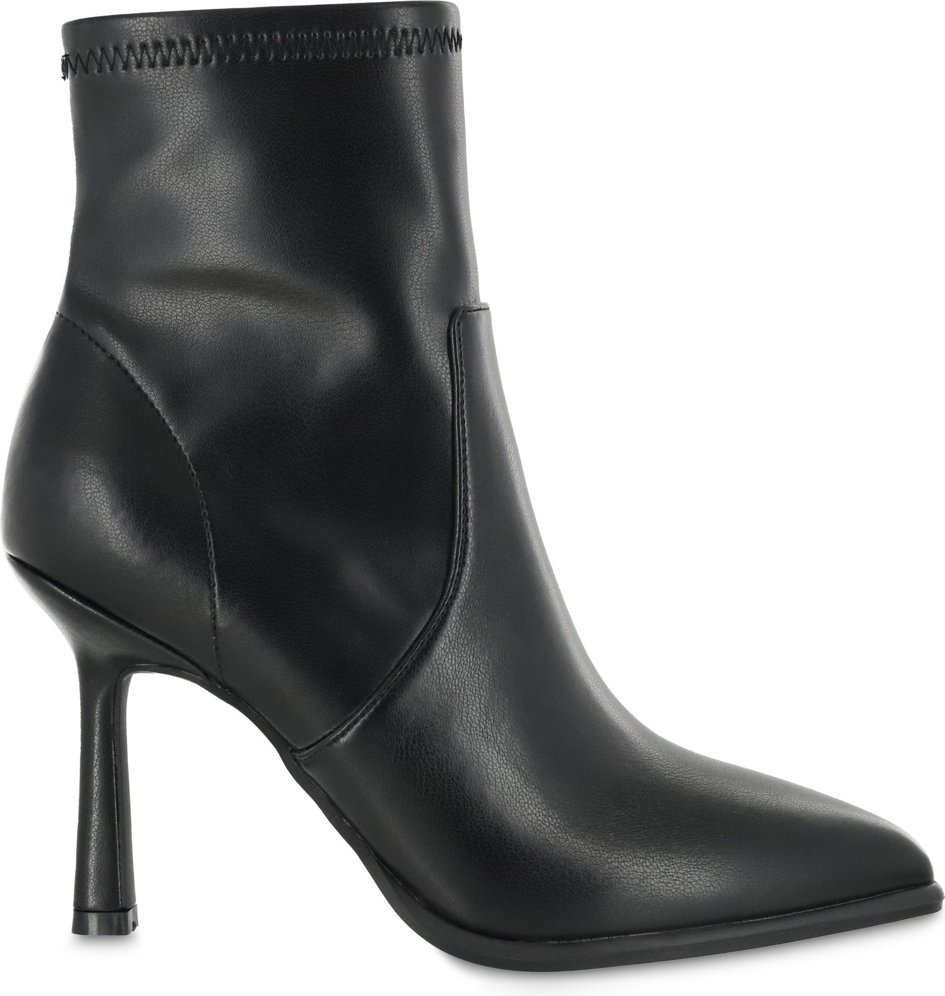 MIA Pointed Toe Stiletto Boot, Alternate, color, BLACK