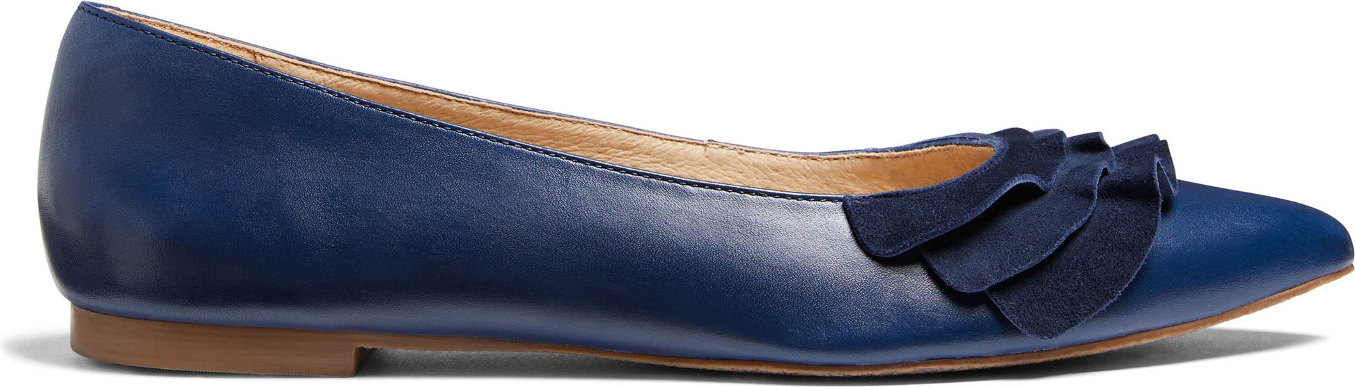 JACK ROGERS Rose Ruffle Ballet Flat, Alternate, color, MIDNIGHT NAVY