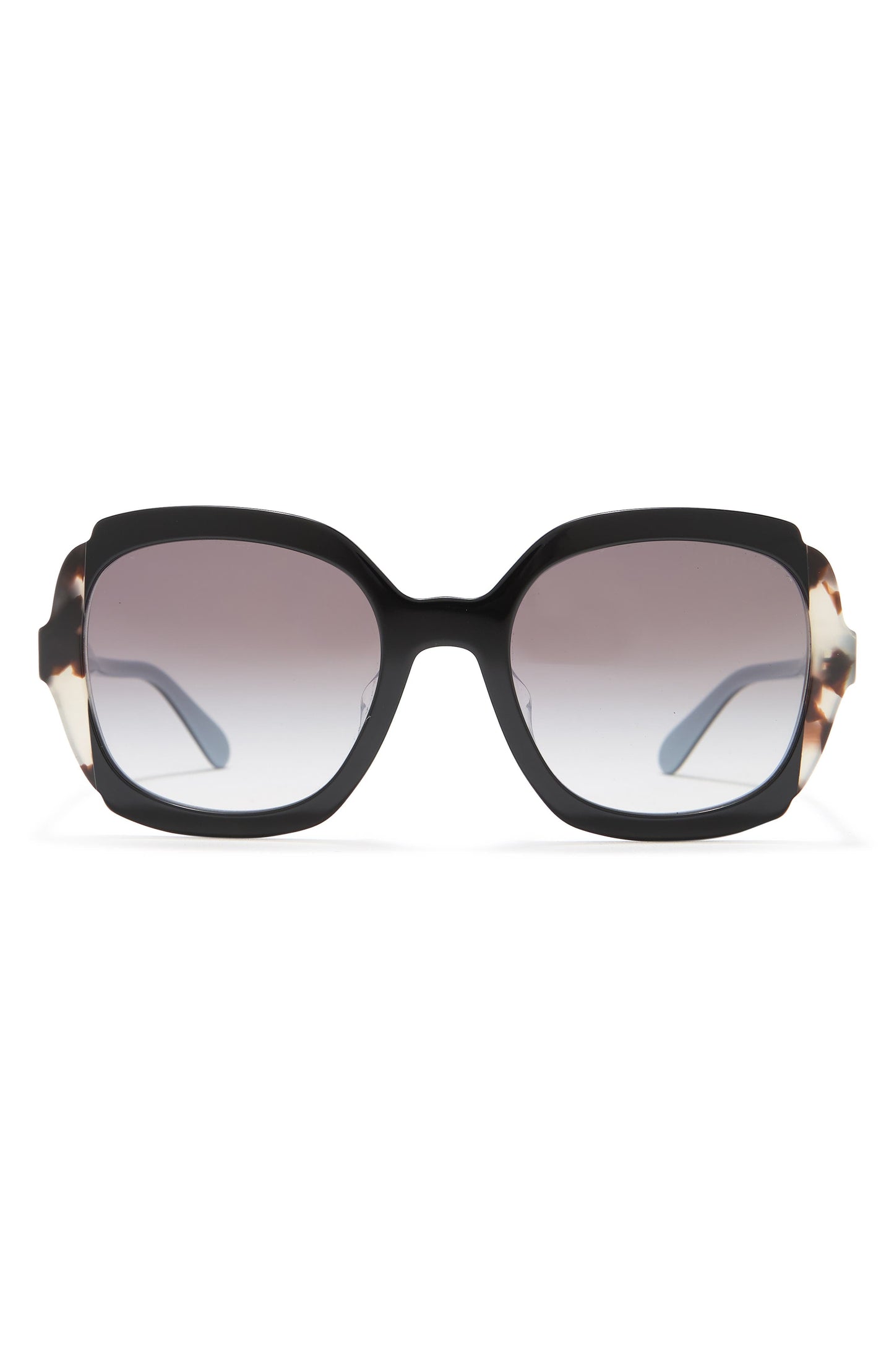 PRADA 54mm Butterfly Sunglasses, Main, color, BLACK AZURE/ SPOTTED BROW GREY