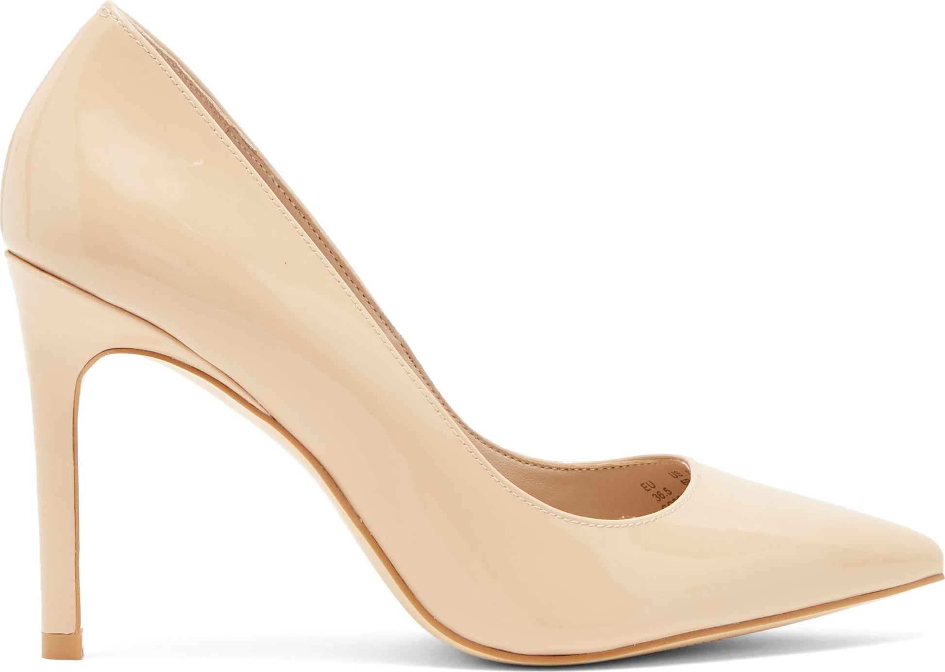 STUART WEITZMAN Leigh Patent Pump, Alternate, color, GOLDEN BEIGE