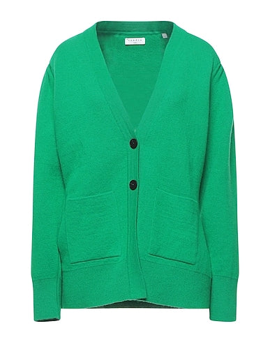 SANDRO Cardigan Green 47% Wool, 30% Viscose, 16% Polyamide, 7% Cashmere