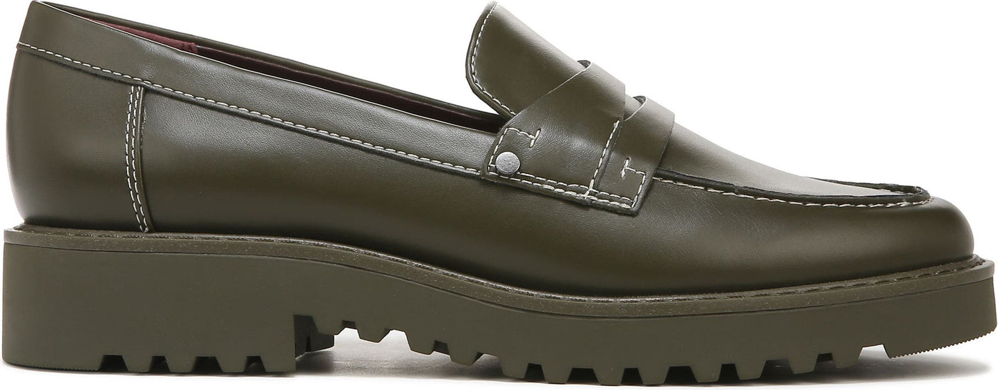 FRANCO SARTO Cassandra Platform Penny Loafer, Alternate, color, OLIVE