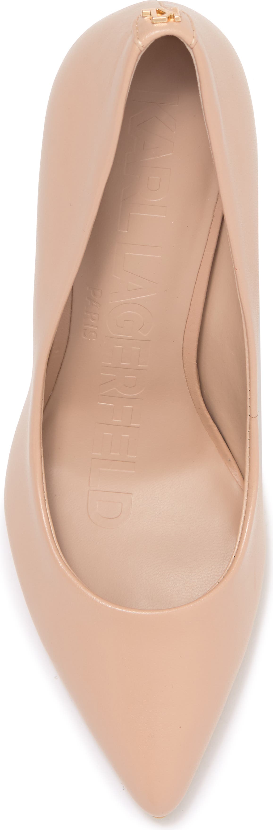 KARL LAGERFELD PARIS Glora Pump, Alternate, color, NUDE