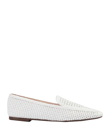 SCHUTZ Loafers White Textile fibers