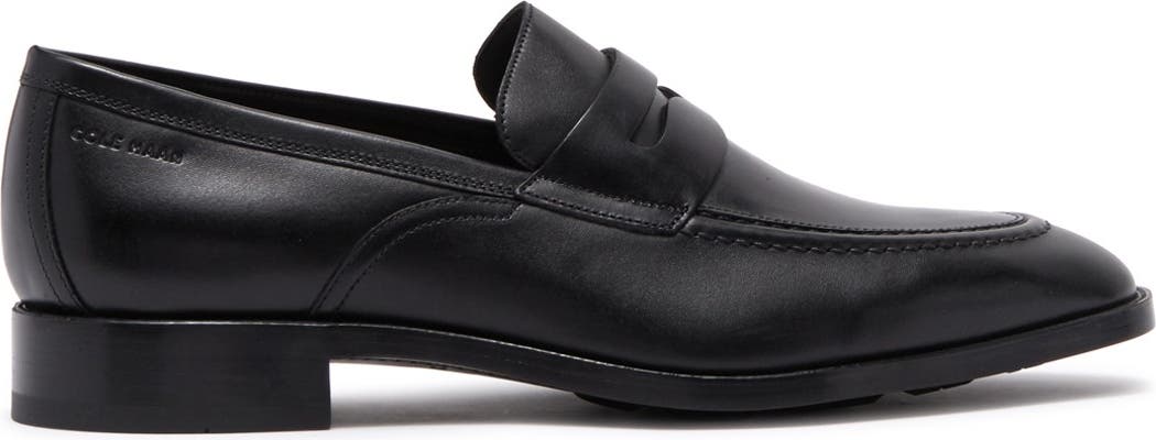 COLE HAAN Hawthorne Penny Loafer, Alternate, color, BLACK