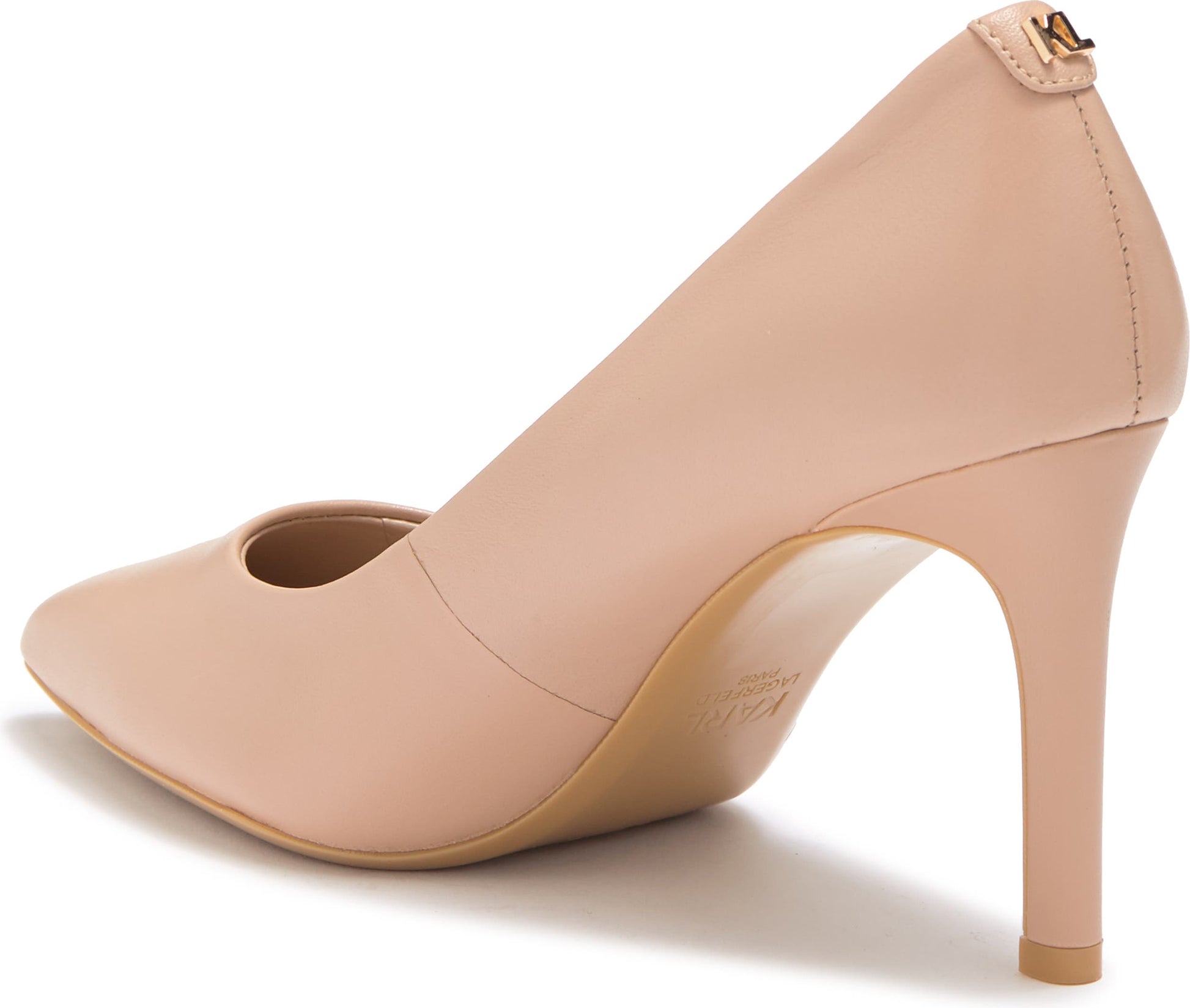 KARL LAGERFELD PARIS Glora Pump, Alternate, color, NUDE