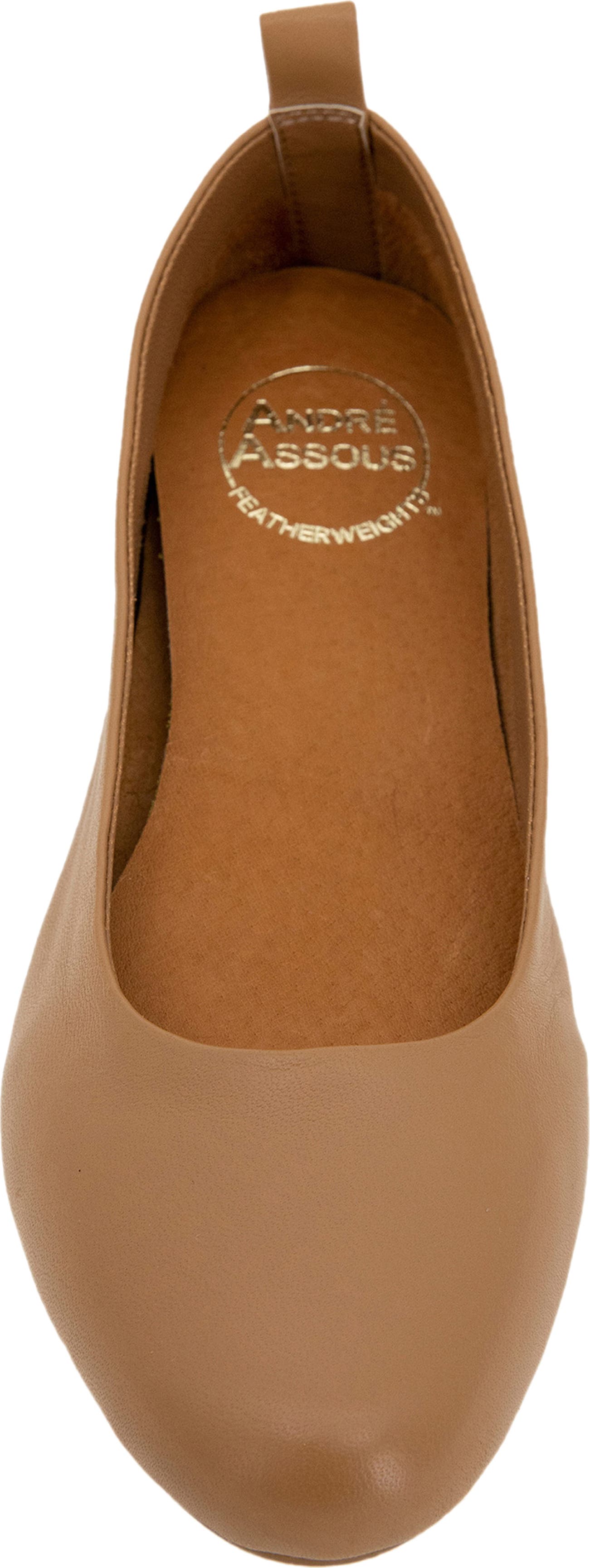 ANDRÉ ASSOUS Nieve Featherweight Demi Wedge Flat, Alternate, color, CAMEL