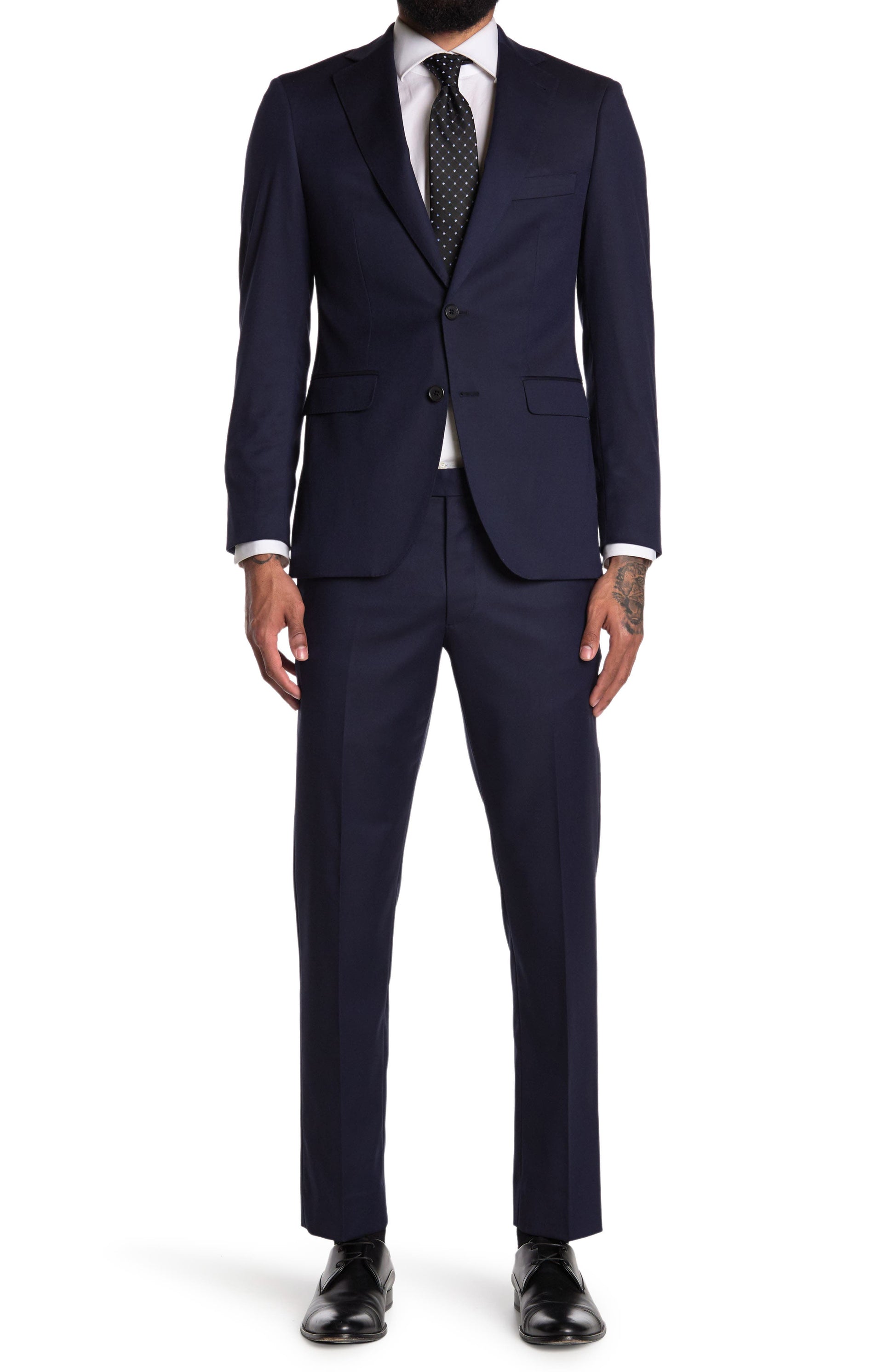 ALTON LANE Notch Lapel Suit, Main, color, NAVY