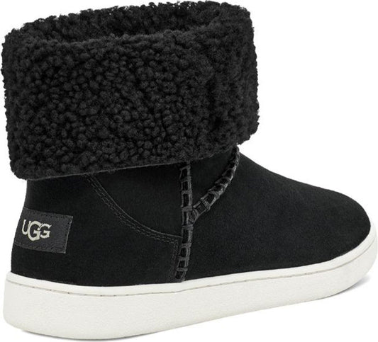 UGG<SUP>®</SUP> UGG Mika Faux Shearling Cuff Boot, Alternate, color, BLACK