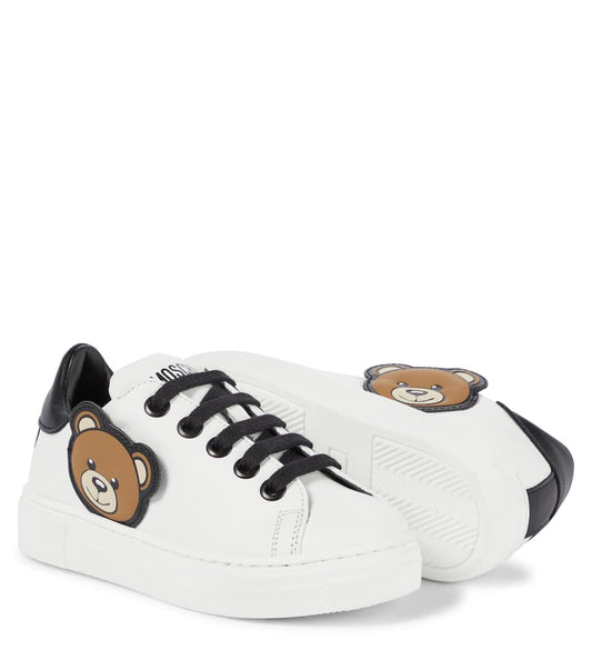 Moschino Kids Leather sneakers