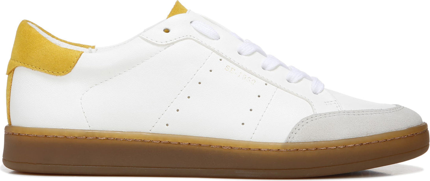 SAM EDELMAN Josi Sneaker, Alternate, color, WHITE/ SUNSET YELLOW