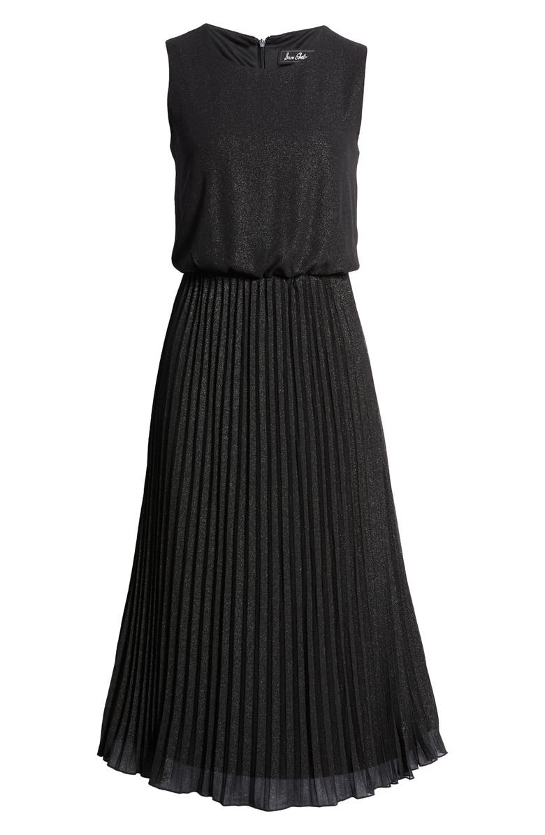 SAM EDELMAN Pleated Metallic Midi Dress