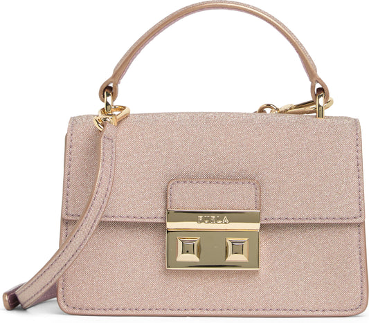 FURLA Bella Mini Top Handle Satchel, Main, color, MOONSTONE