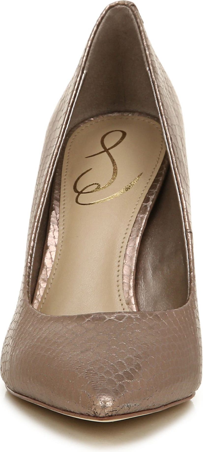 SAM EDELMAN Hazel Pointed Toe Pump, Alternate, color, PEWTER