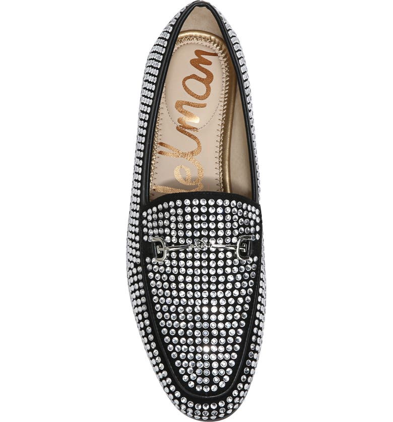 SAM EDELMAN Loraine Glitz Rhinestone Bit Loafer