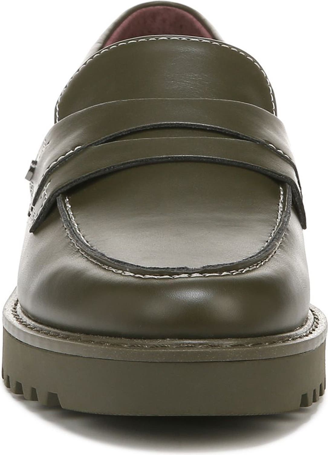 FRANCO SARTO Cassandra Platform Penny Loafer, Alternate, color, OLIVE