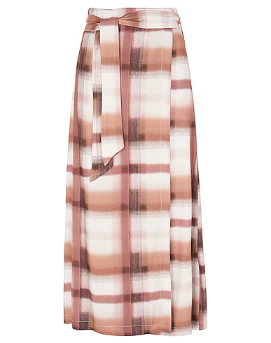 8 by YOOX Maxi Skirts PRINTED VISCOSE WRAP MIDI SKIRT
 Pastel pink 100% Viscose