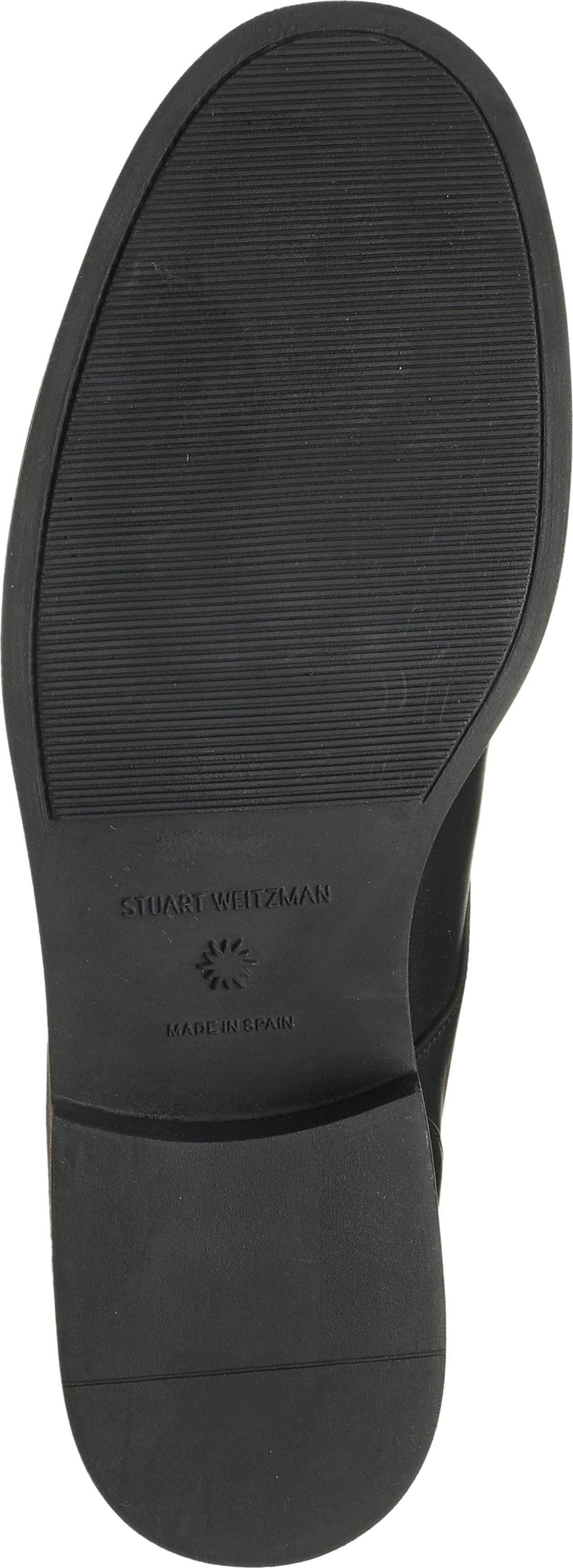 STUART WEITZMAN Lodge Zip Bootie, Alternate, color, BLACK