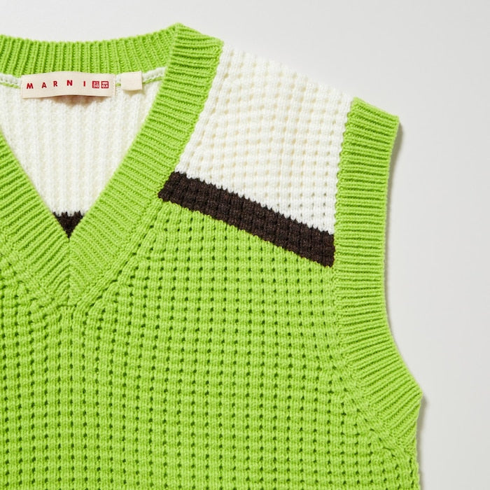 Knitted V-Neck Vest (MARNI)