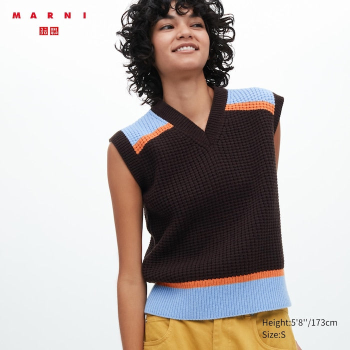 Knitted V-Neck Vest (MARNI)